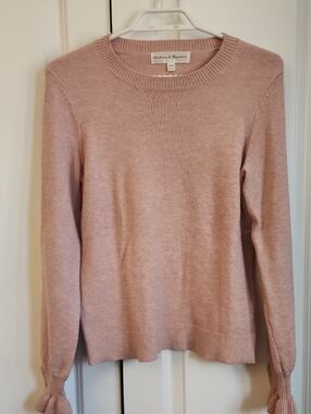 Chelsea & Theodore Blush Crewneck Sweater
